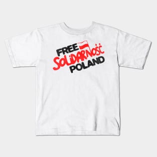 Free Solidarnosc Poland Kids T-Shirt